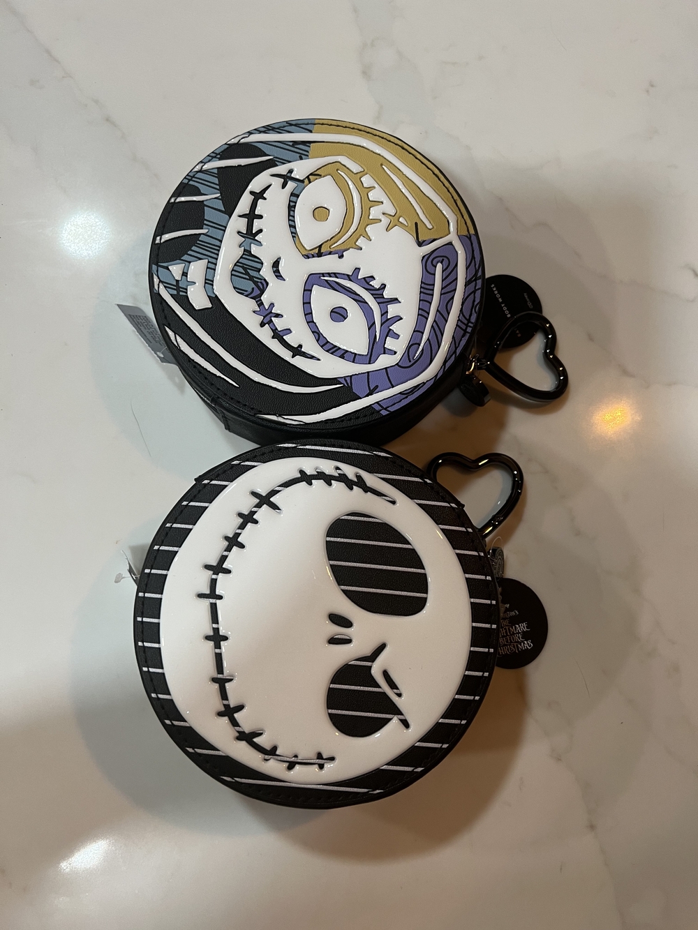 Nightmare Characters Kids Coin Pouch - Black & White